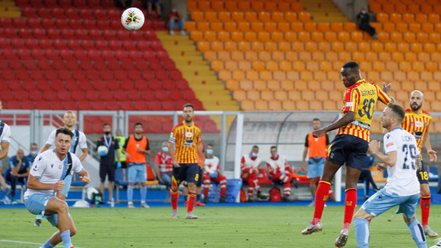 LECCE LAZIO CAMPIONATO 2019-2020 07/07/2020 AZIONE GIOL BABACAR MICHEL CAPUTO/SILPRESS