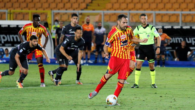 LECCE SAMPDORIA CAMPIONATO 2019-2020 01/07/2020 GOL MANCOSU MICHEL CAPUTO/SILPRESS