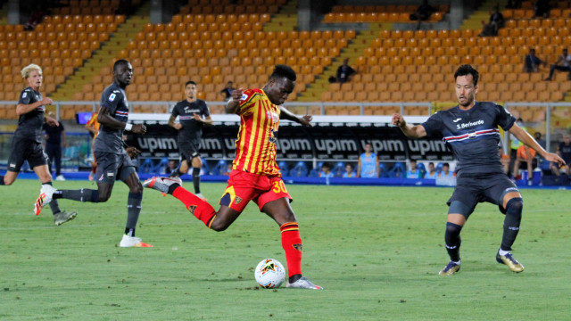 LECCE SAMPDORIA CAMPIONATO 2019-2020 01/07/2020 TIRO BABACAR MICHEL CAPUTO/SILPRESS