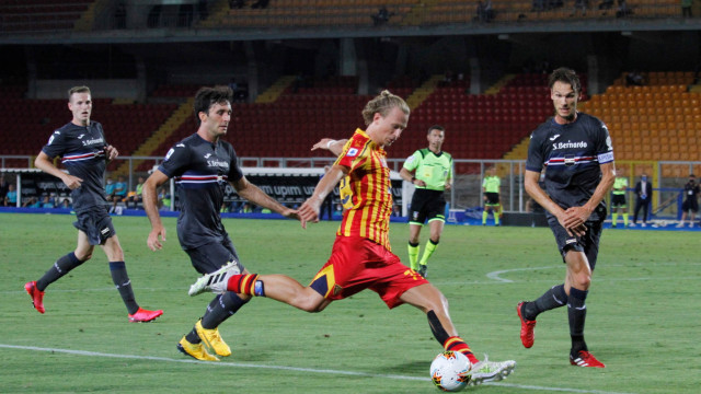 LECCE SAMPDORIA CAMPIONATO 2019-2020 01/07/2020 TIRO BARAK MICHEL CAPUTO/SILPRESS