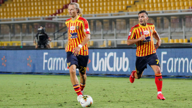 LECCE BRESCIA CAMPIONATO 2019-2020 22/07/2020 BARAK E DONATI MICHEL CAPUTO/SILPRESS