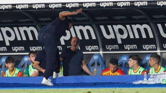 LECCE BRESCIA CAMPIONATO 2019-2020 22/07/2020 LIVERANI RIMPROVERO FALCO 3 MICHEL CAPUTO/SILPRESS