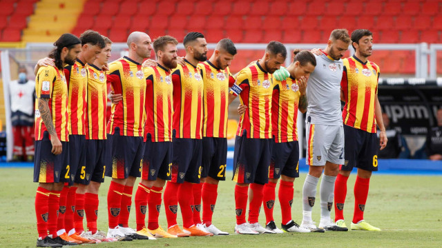 LECCE-PORDENONE STAGIONE 2020-2021 26/09/2020 MINUTO DI SILENZIO MICHEL CAPUTO/SILPRESS
