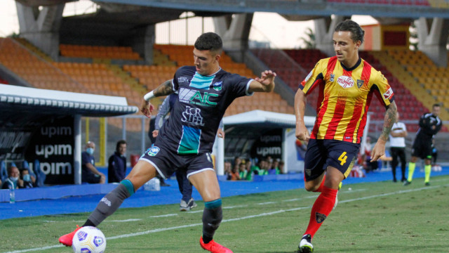 LECCE-FERALPISALO' STAGIONE 2020-2021 COPPA ITALIA 30/09/2020 CONTRASTO PETRICCIONE MICHEL CAPUTO/SILPRESS