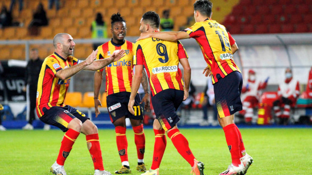 LECCE STAGIONE 2020-2021 LECCE-CREMONESE 21/10/2020 ESULTANZA MICHEL CAPUTO/SILPRESS