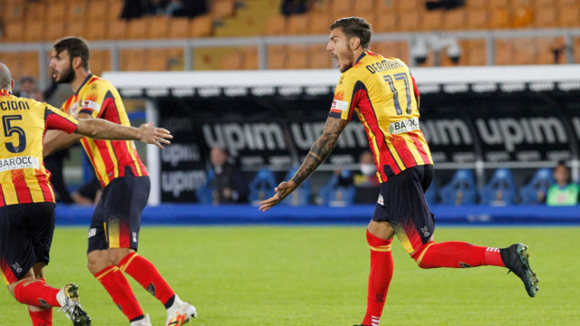LECCE STAGIONE 2020-2021 LECCE-CREMONESE 21/10/2020 ESULTANZA DERMAKU MICHEL CAPUTO/SILPRESS