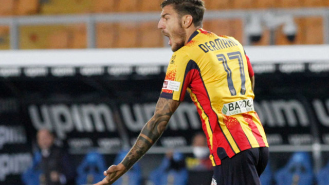 LECCE STAGIONE 2020-2021 LECCE-CREMONESE 21/10/2020 ESULTANZA DERMAKU MICHEL CAPUTO/SILPRESS