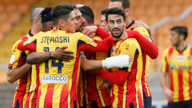 LECCE STAGIONE 2020-2021 LECCE-REGGIANA 21/11/2020 ESULTANZA GOL 2 MICHEL CAPUTO/SILPRESS