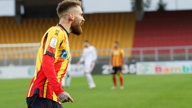 LECCE STAGIONE 2020-2021 LECCE-REGGIANA 21/11/2020 ESULTANZA MAJER MICHEL CAPUTO/SILPRESS