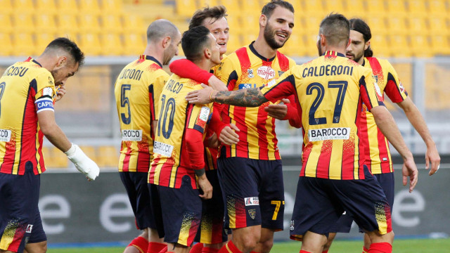 LECCE STAGIONE 2020-2021 LECCE-REGGIANA 21/11/2020 ESULTANZA MICHEL CAPUTO/SILPRESS