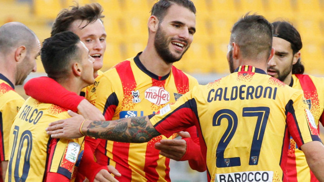 LECCE STAGIONE 2020-2021 LECCE-REGGIANA 21/11/2020 ESULTANZA MICHEL CAPUTO/SILPRESS