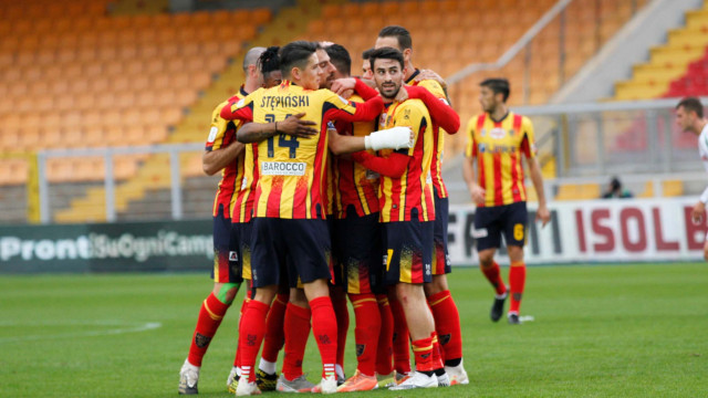 LECCE STAGIONE 2020-2021 LECCE-REGGIANA 21/11/2020 ESULTANZA GOL 2 MICHEL CAPUTO/SILPRESS