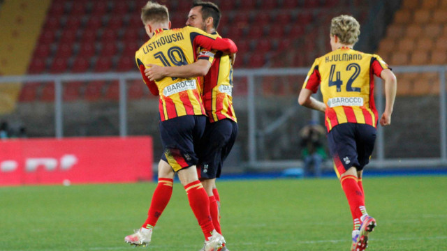 LECCE STAGIONE 2020-2021 LECCE-EMPOLI 24/01/2021 MANCOSU E LISTKOWSKI MICHEL CAPUTO/SILPRESS