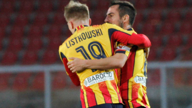 LECCE STAGIONE 2020-2021 LECCE-EMPOLI 24/01/2021 MANCOSU E LISTKOWSKI MICHEL CAPUTO/SILPRESS