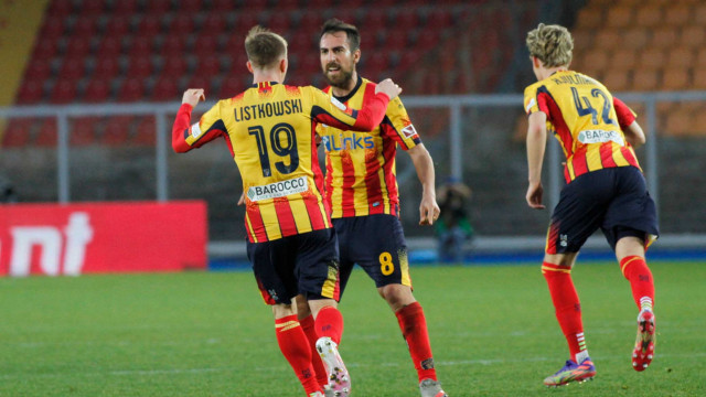 LECCE STAGIONE 2020-2021 LECCE-EMPOLI 24/01/2021 ESULTANZA MANCOSU MICHEL CAPUTO/SILPRESS