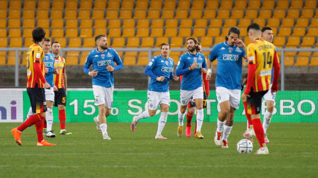LECCE STAGIONE 2020-2021 LECCE-EMPOLI 24/01/2021 ESULTANZA LA MANTIA MICHEL CAPUTO/SILPRESS