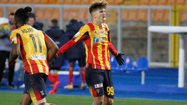 LECCE STAGIONE 2020-2021 LECCE-EMPOLI 24/01/2021 ESULTANZA RODRIGUEZ MICHEL CAPUTO/SILPRESS