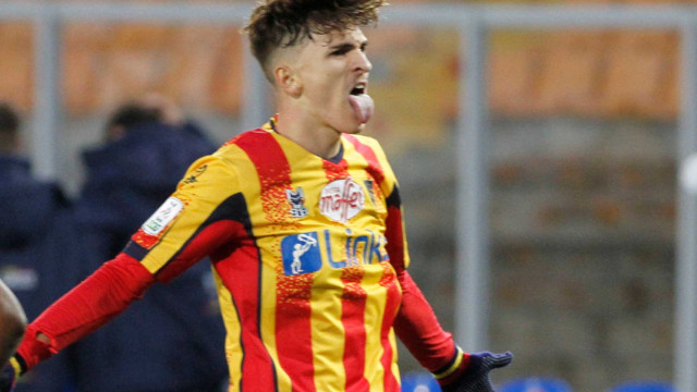 LECCE STAGIONE 2020-2021 LECCE-EMPOLI 24/01/2021 ESULTANZA RODRIGUEZ MICHEL CAPUTO/SILPRESS