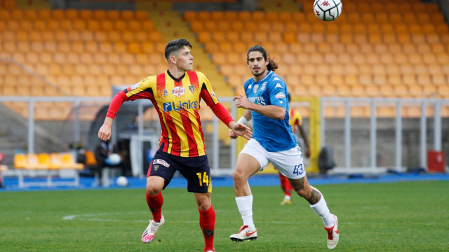 LECCE STAGIONE 2020-2021 LECCE-EMPOLI 24/01/2021 CONTROLLO STEPINSKI MICHEL CAPUTO/SILPRESS