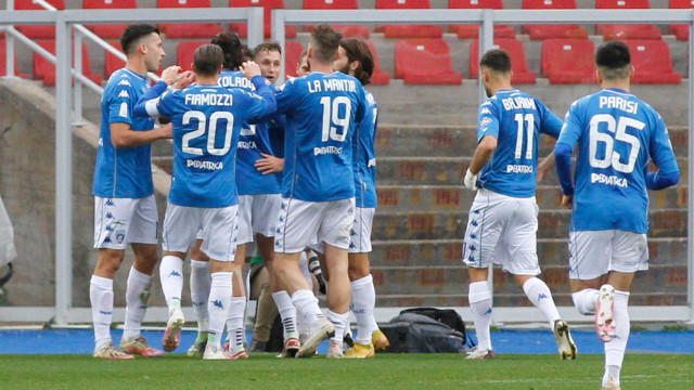 LECCE STAGIONE 2020-2021 LECCE-EMPOLI 24/01/2021 ESULTANZA EMPOLI MICHEL CAPUTO/SILPRESS
