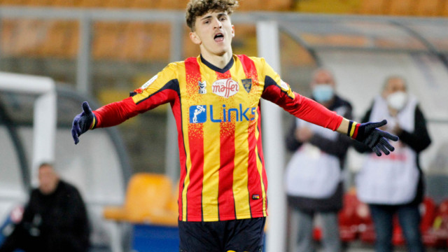 LECCE STAGIONE 2020-2021 LECCE-BRESCIA 09/02/2021 ESULTANZA RODRIGUEZ MICHEL CAPUTO/SILPRESS