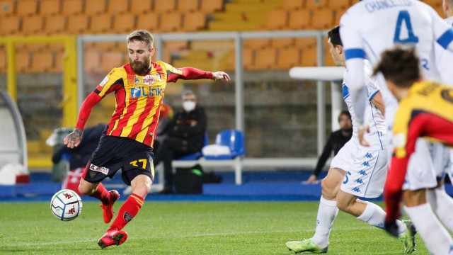 LECCE STAGIONE 2020-2021 LECCE-BRESCIA 09/02/2021 TIRO MAJER MICHEL CAPUTO/SILPRESS
