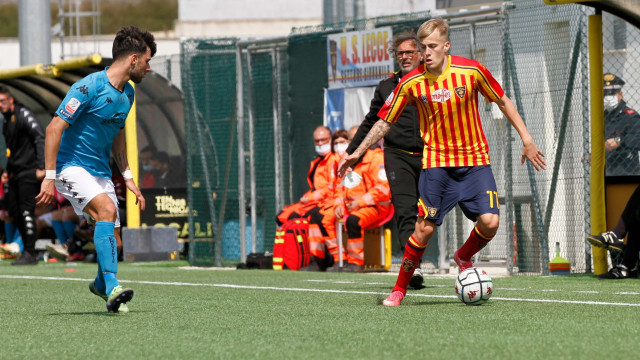 LECCE PRIMAVERA STAGIONE 2020-2021 LECCE-BENEVENTO 27/03/2021 AZUONE FELICI MICHEL CAPUTO/SILPRESS