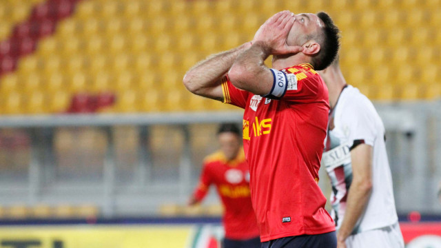 LECCE STAGIONE 2020-2021 LECCE-SALERNITANA 02/04/2021 DISPERAZIONE LUCIONI MICHEL CAPUTO/SILPRESS