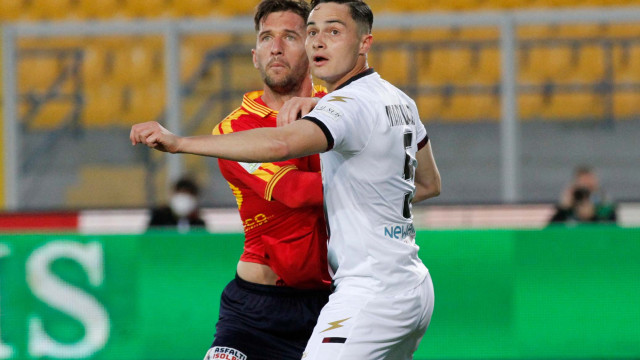 LECCE STAGIONE 2020-2021 LECCE-SALERNITANA 02/04/2021 PETTINARI E MANTOVANI MICHEL CAPUTO/SILPRESS