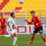 LECCE STAGIONE 2020-2021 LECCE-CITTADELLA 01/05/2021 COLPO DI TESTA RODRIGUEZ MICHEL CAPUTO/SILPRESS