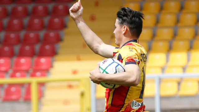LECCE STAGIONE 2020-2021 LECCE-REGGINA 07/05/2021 ESULTANZA STEPINSKI MICHEL CAPUTO/SILPRESS