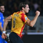 Ci Lecce 09/11/2022 - campionato di calcio serie A / Lecce-Atalanta / foto Carmelo Imbesi/Image Sport
nella foto: esultanza gol Federico Baschirotto