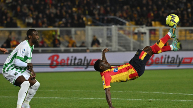 Ci Lecce 25/02/2023 - campionato di calcio serie A / Lecce-Sassuolo / foto Carmelo Imbesi/Image Sport
nella foto: Lameck Banda