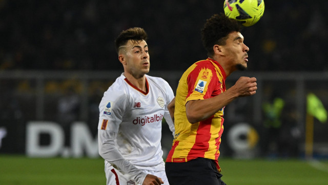 Ci Lecce 11/04/2023 - campionato di calcio serie A / Lecce-Roma / foto Carmelo Imbesi/Image Sport
nella foto: Valentin Gendrey-Stephan El Shaarawy