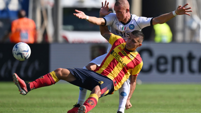 Ci Lecce 30/09/2023 - campionato di calcio serie A / Lecce-Napoli / foto Carmelo Imbesi/Image Sport
nella foto: Nikola Krstovic-Leo Ostigard