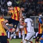 Ci Lecce 06/10/2023 - campionato di calcio serie A / Lecce-Sassuolo / foto Carmelo Imbesi/Image Sport
nella foto: Federico Baschirotto-Martin Erlic