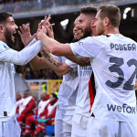 Ci Lecce 11/11/2023 - campionato di calcio serie A / Lecce-Milan / foto Carmelo Imbesi/Image Sport
nella foto: esultanza gol Olivier Giroud