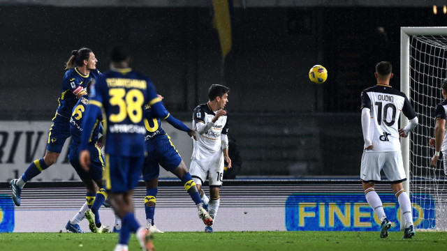 Mg Verona 27/11/2023 - campionato di calcio serie A / Hellas Verona-Lecce / foto Matteo Gribaudi/Image Sport
nella foto: gol Milan Djuric
