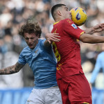 As Roma 14/01/2024 - campionato di calcio serie A / Lazio-Lecce / foto Antonello Sammarco/Image Sport
nella foto: Nikola Krstovic-Nicolo Rovella
