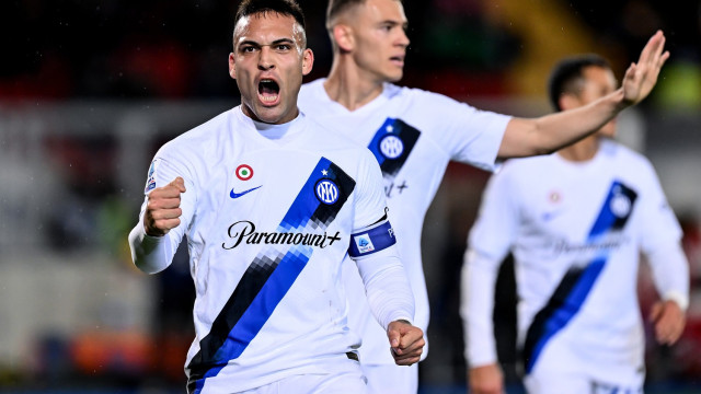 Ci Lecce 25/02/2024 - campionato di calcio serie A / Lecce-Inter / foto Carmelo Imbesi/Image Sport
nella foto: esultanza gol Lautaro Martinez