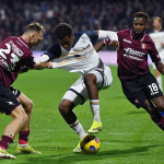 Ci Salerno 16/03/2024 - campionato di calcio serie A / Salernitana-Lecce / foto Carmelo Imbesi/Image Sport
nella foto: Chinazaekpere Patrick Dorgu-Norbert Gyomber-Lassana Coulibaly