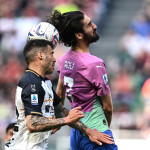 Mg Milano 06/04/2024 - campionato di calcio serie A / Milan-Lecce / foto Matteo Gribaudi/Image Sport
nella foto: Yacine Adli-Lorenzo Venuti