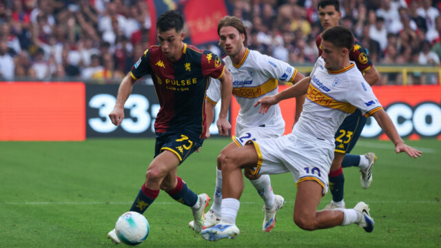 Serie A, Day 1, 23-08-2023, Genova, Stadio Ferraris, Genoa - Lecce, in the photo: Masini and Oudin