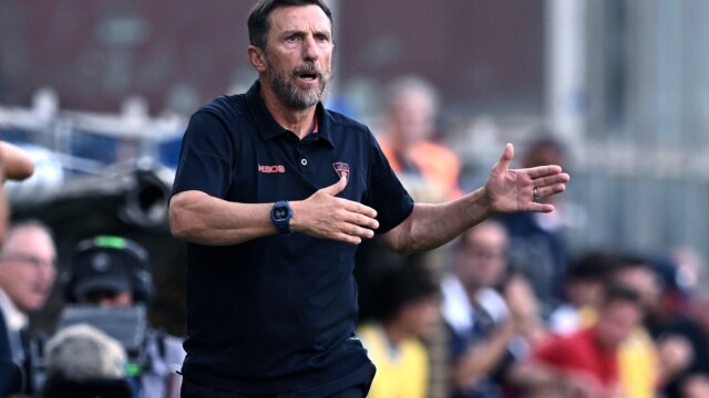 Mp Genova 23/08/2025 - campionato di calcio serie A / Genoa-Lecce / foto Matteo Papini/Image Sport
nella foto: Eusebio Di Francesco