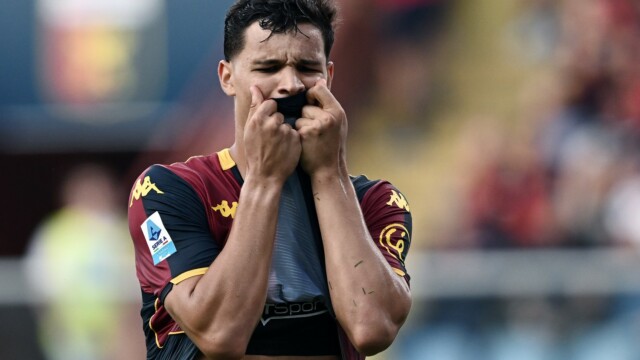 Mp Genova 23/08/2025 - campionato di calcio serie A / Genoa-Lecce / foto Matteo Papini/Image Sport
nella foto: Valentin Carboni