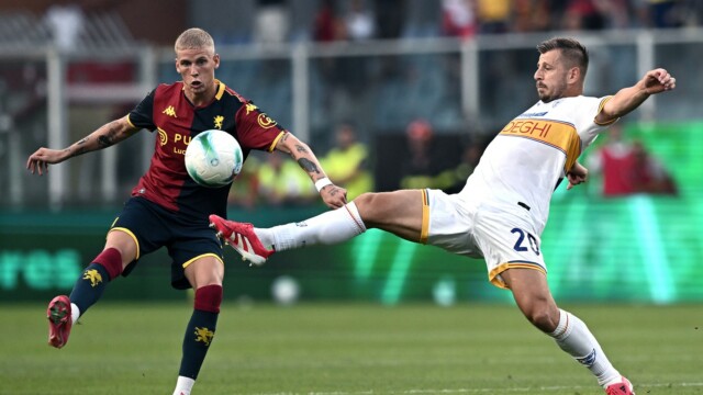 Mp Genova 23/08/2025 - campionato di calcio serie A / Genoa-Lecce / foto Matteo Papini/Image Sport
nella foto: Albert Erlykke-Ylber Ramadani