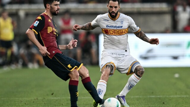 Mp Genova 23/08/2025 - campionato di calcio Serie A / Genoa-Lecce / foto Matteo Papini/Image Sport nella foto: Aaron Martin-Tete Morente