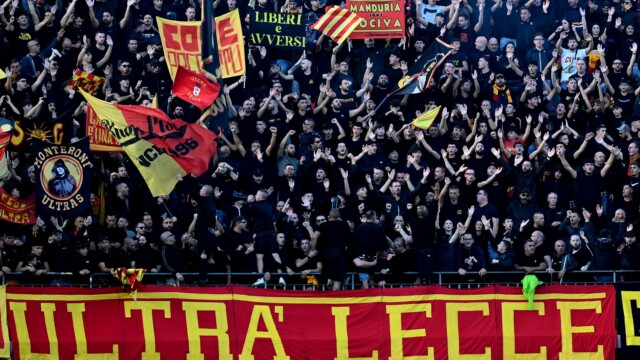 Ci Lecce 28/09/2025 - campionato di calcio serie A / Lecce-Bologna / foto Carmelo Imbesi/Image Sport
nella foto: tifosi Lecce