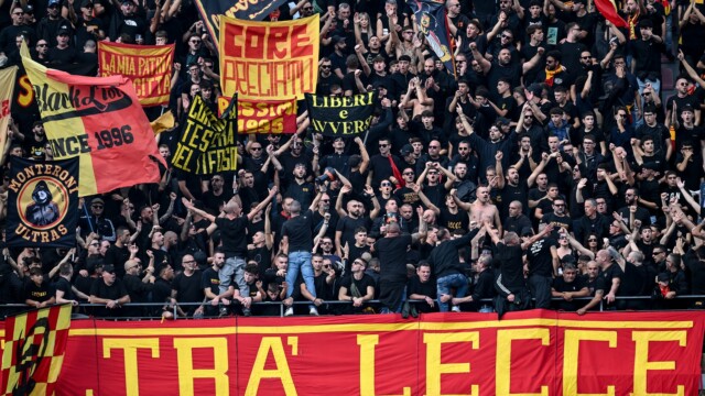 Ci Lecce 18/10/2025 - campionato di calcio Serie A / Lecce-Sassuolo / foto Carmelo Imbesi/Image Sport
nella foto: tifosi Lecce