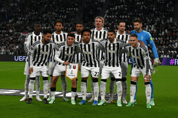 IPA90039908 - Juventus line up during Juventus FC vs Rennes FC, Football Europa League match in Turin, Italy, October 22 2026